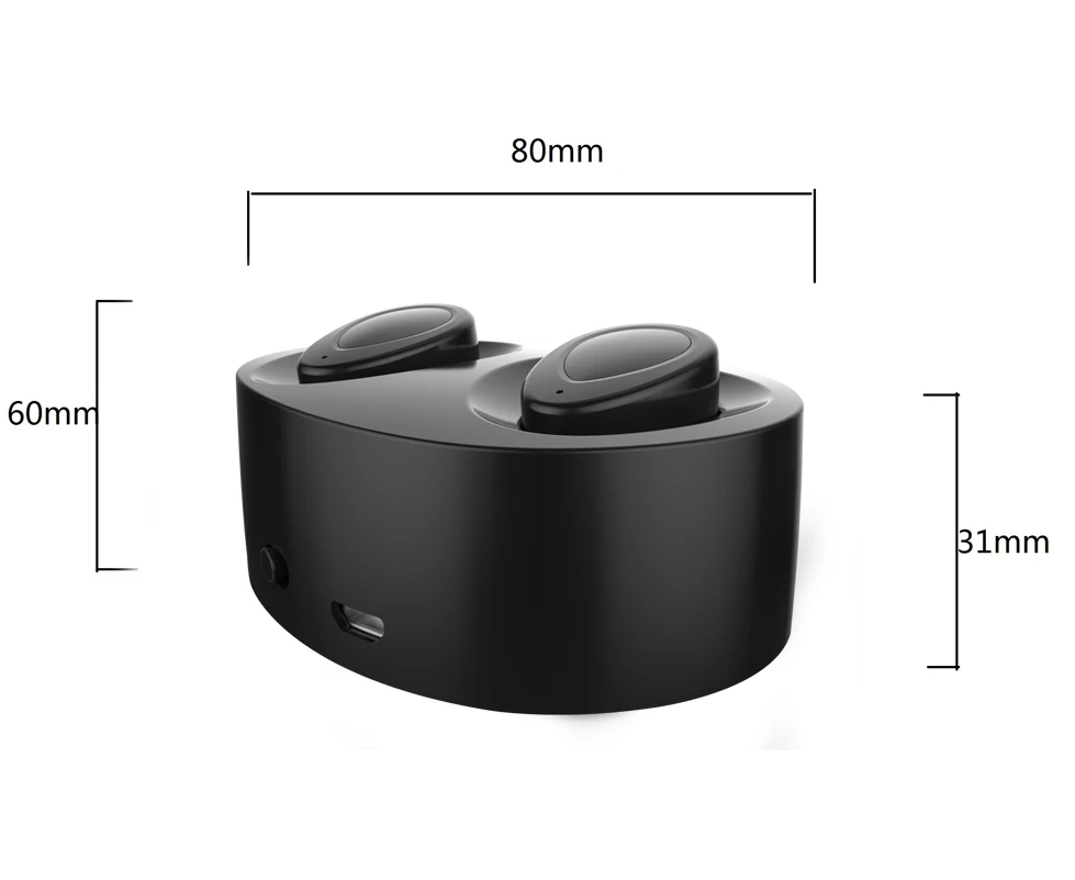 Наушники вкладыши Ubit K2 беспроводные Bluetooth наушники с портативным зарядным