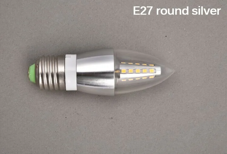 10 шт. 5 Вт 7 светодиодные Свечи E14/E27 SMD 2835 Светодиодные лампы 220В круглый/fire тип 360