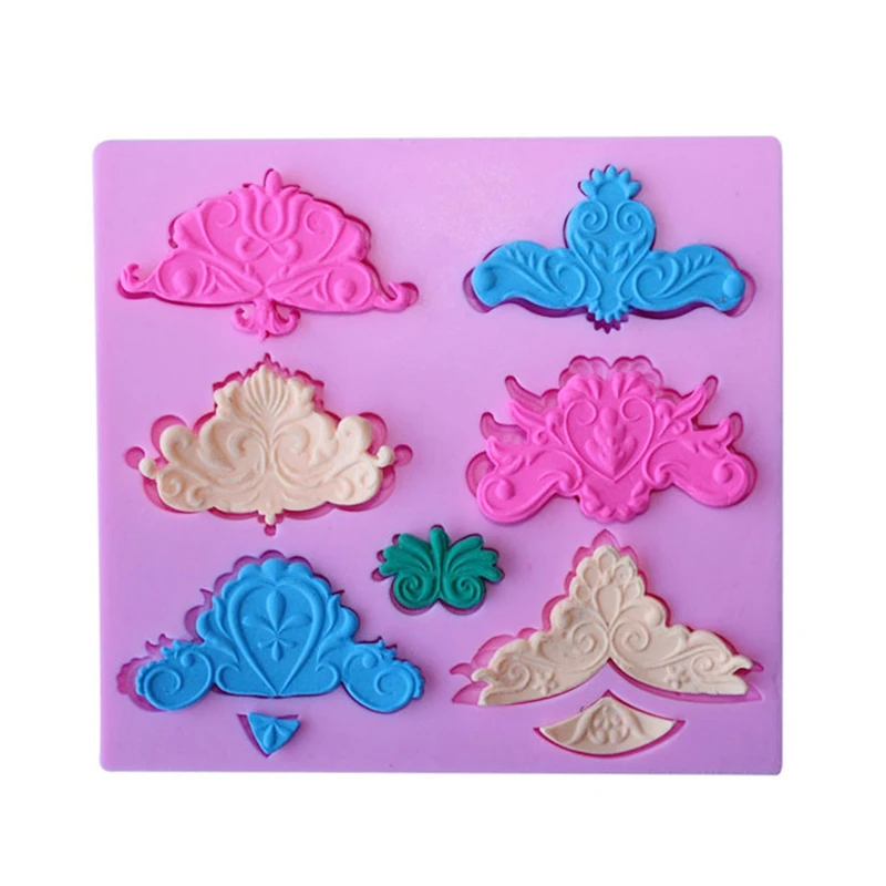Kitchen Accessories Cooking Decorative Pattern Chocolate Moule Silicone Cake Decoration Fondant Mold |