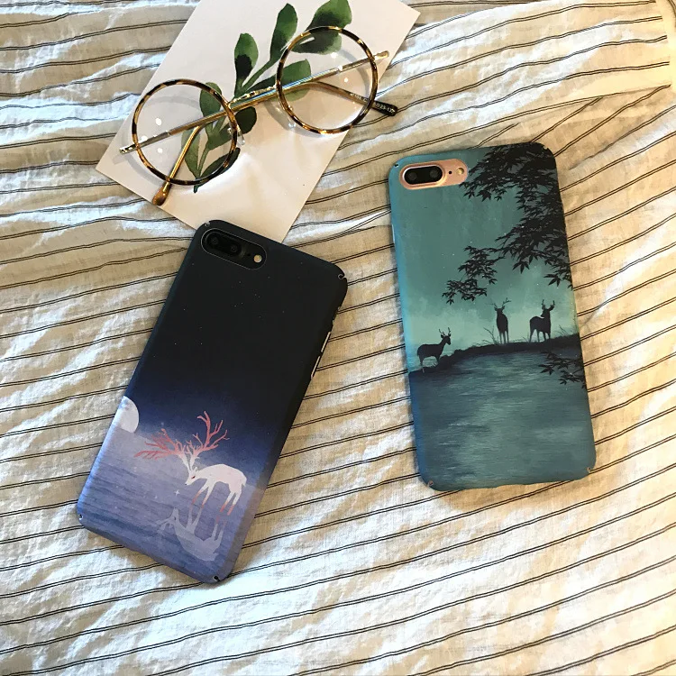 Модный художественный чехол для iphone 7 7Puls 8 Puls жесткий матовый 6s 6 capa | Мобильные