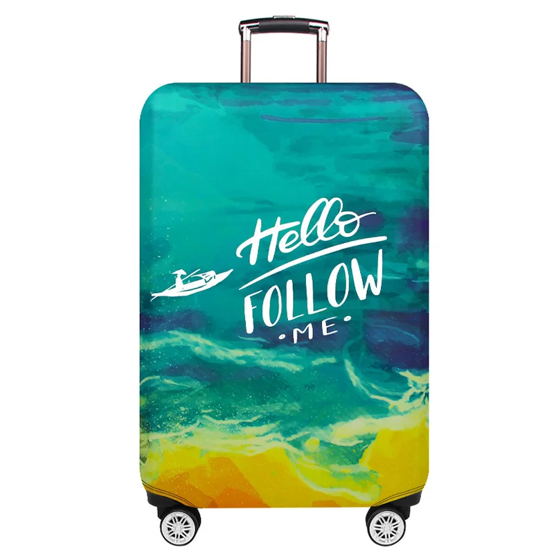 F Luggage Cover Новые защитные чехлы для багажа, эластичные Чехлы для багажа, подходящие for18-32 дюймов, чемодан на колесиках, пылезащитный чехол, аксессуары для путешествий - Цвет: F Luggage Cover