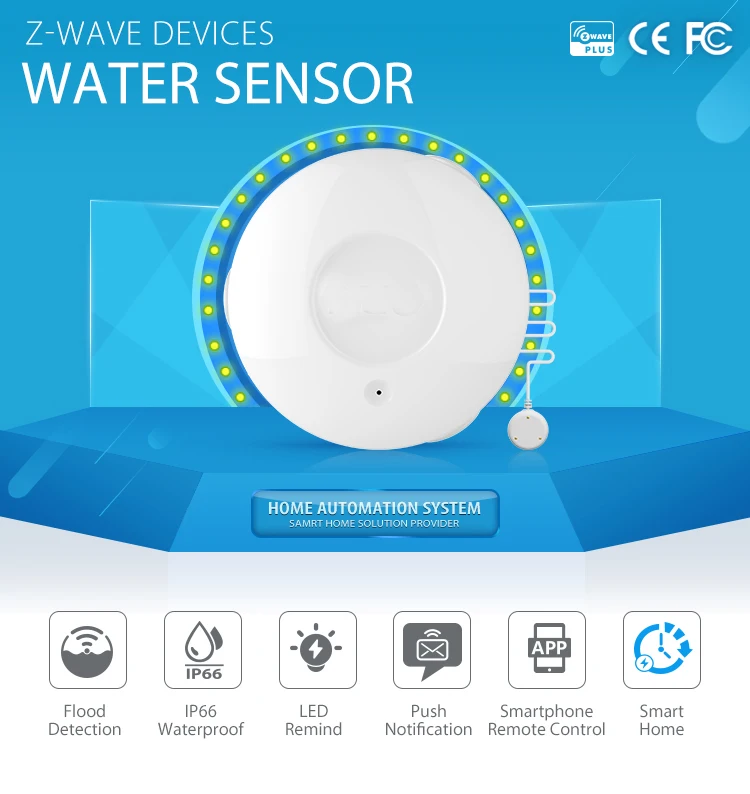 Yobang Security Z-Wave домашний датчик уровня воды Датчик потока управление телефоном