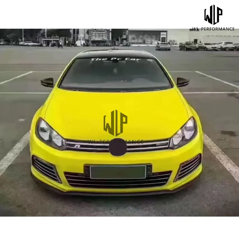 Golf 6 R20 PP Неокрашенный набор внешних комплектующих к автомобилю переднего бампера для заднего бампера боковые юбки выхлопные для Volkswagen VW Golf 6 MK6 R20