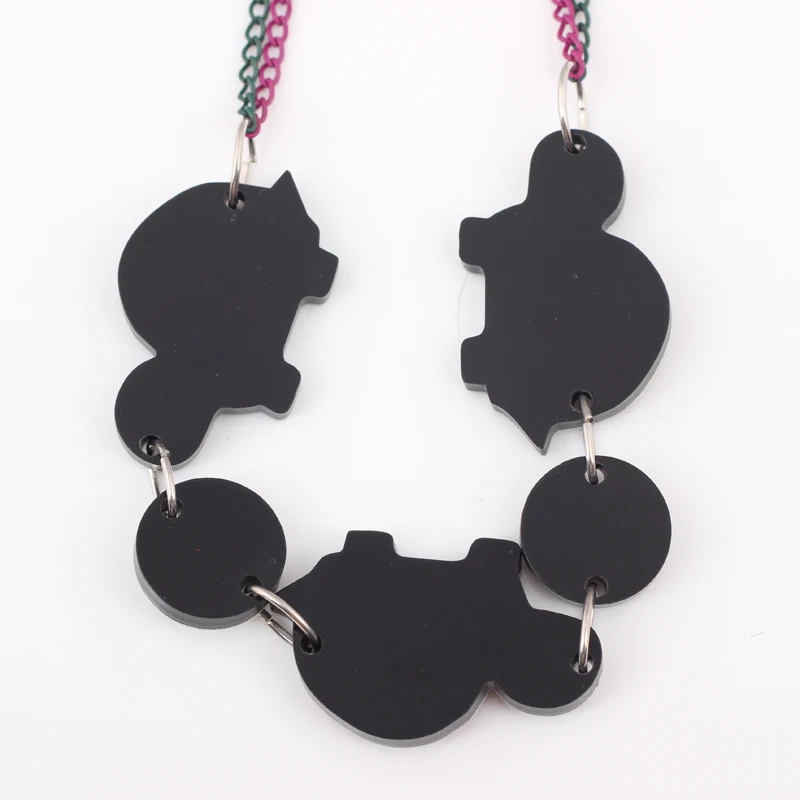 Bonsny Красочная черепаха 2014 милый милый & ожерелья-подвески модные девушки акриловое ожерелье для женщин Бесплатная доставка.