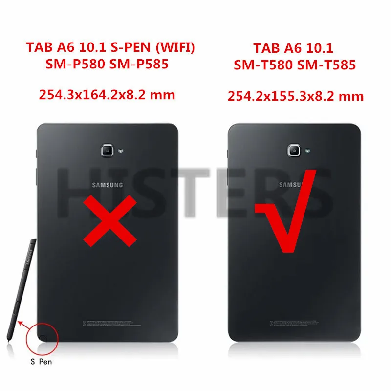 Беспроводная Bluetooth клавиатура для Samsung Galaxy Tab A6 10 1 дюйма стандартная Съемная
