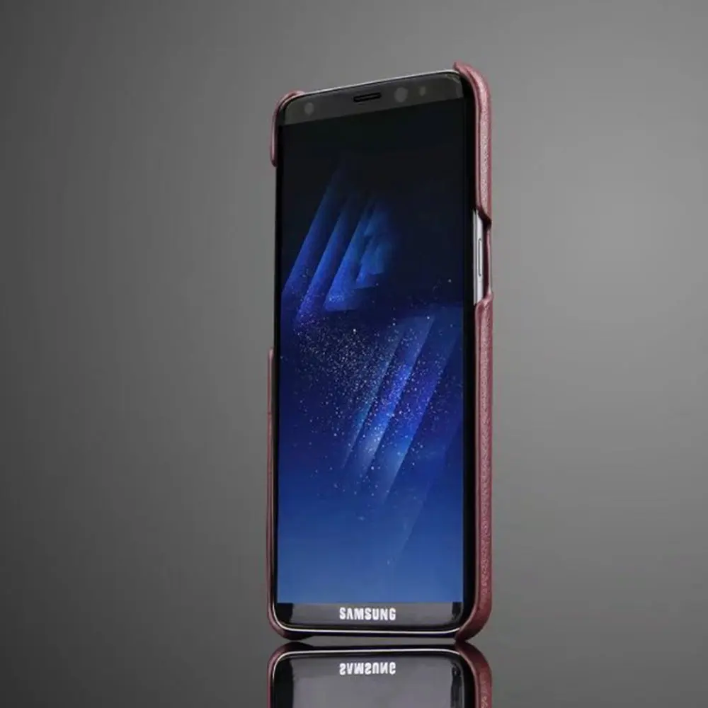Чехол для samsung Galaxy S8 роскошный чехол из натуральной воловьей кожи с линиями личи