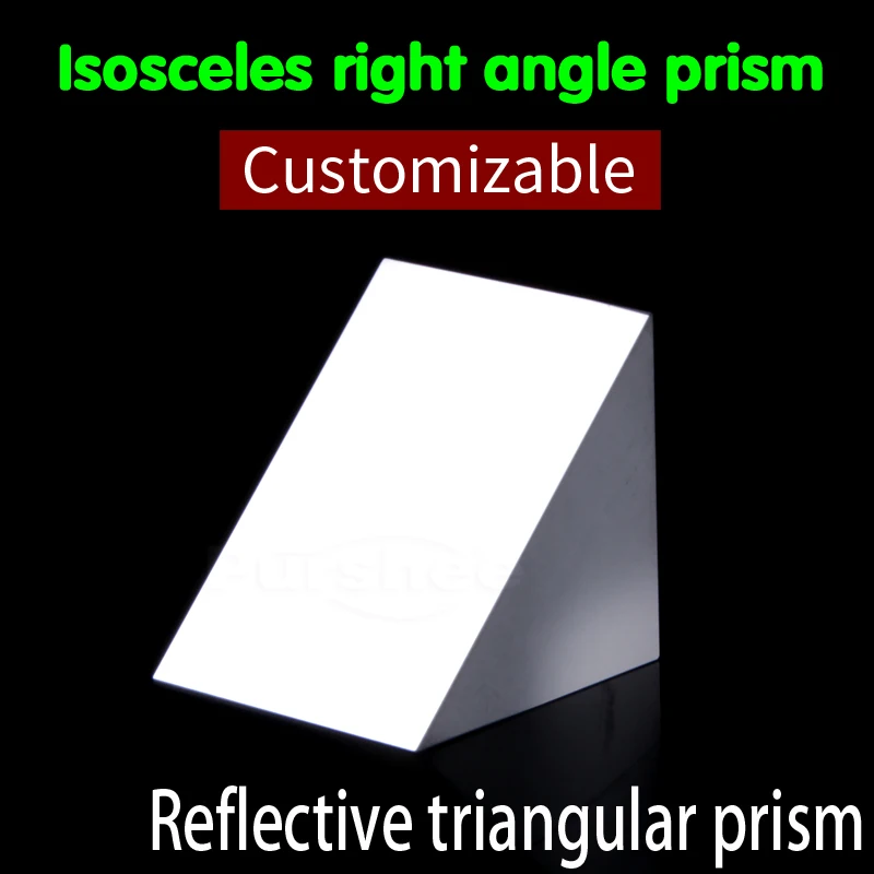 Optical glass triangular prism with reflecting film(20x20x20mm) | Канцтовары для офиса и дома