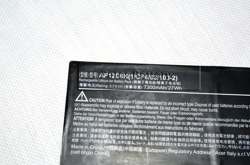 JIGU новый оригинальный 1ICP4/83/103-2AP12D8K Аккумулятор для Acer Iconia W510 W510P P3-171 3 7 V 7300MAH 27WH |