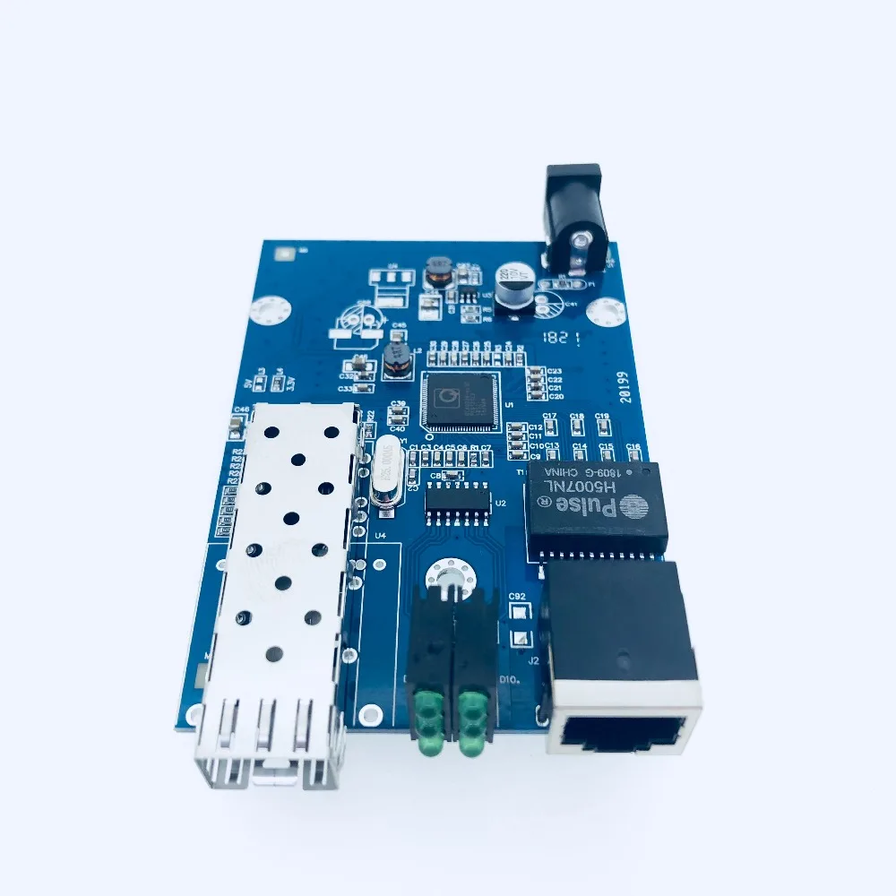 SFP оптоволоконный конвертер RJ45 гигабитный GPON/OLT медиа 1000 Мбит/с волоконно