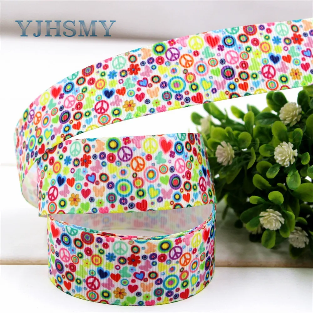 YJHSMY 1722334 1 '✥ мм мультфильм напечатанный grosgrain ленты DIY handmadeHair Аксессуары
