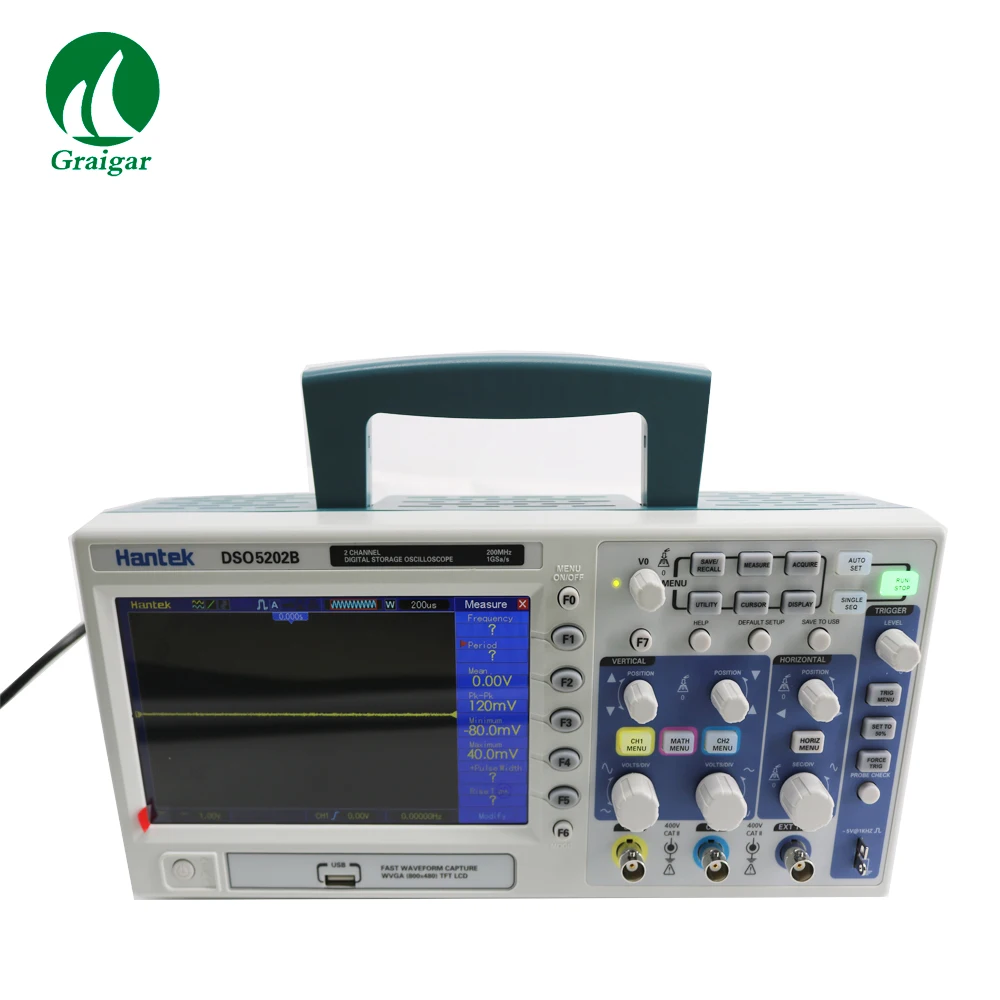 Hantek DSO5202B Desktop Oscilloscope Including FFTs Standard VGA Optional 200MHz Large 7ɼolor display | Инструменты