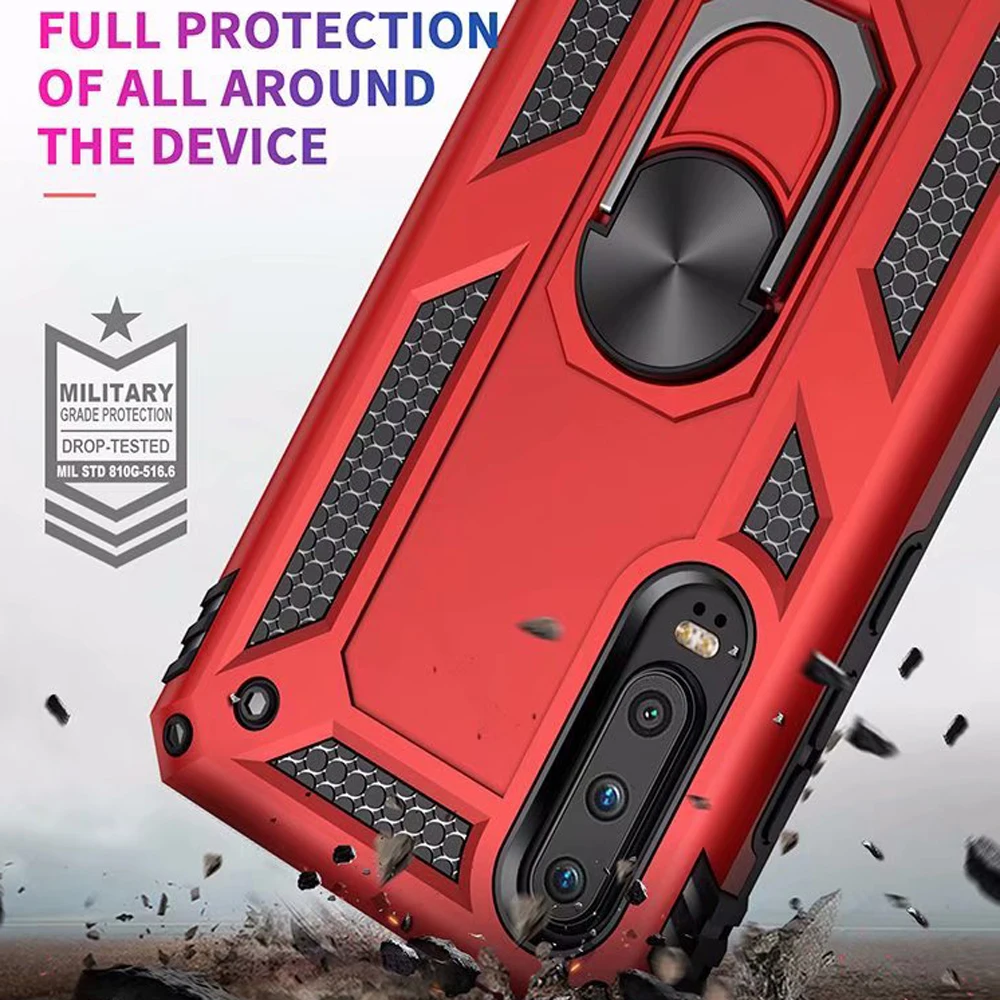 Ударопрочный чехол для Huawei P30 Pro P20 Honor 8A 10 Lite военный промышленный силиконовый Y6 Y7