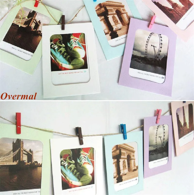 Фоторамка Overmal 5/6/7 дюймов 10 шт. креативный подарок сделай сам настенная бумажная