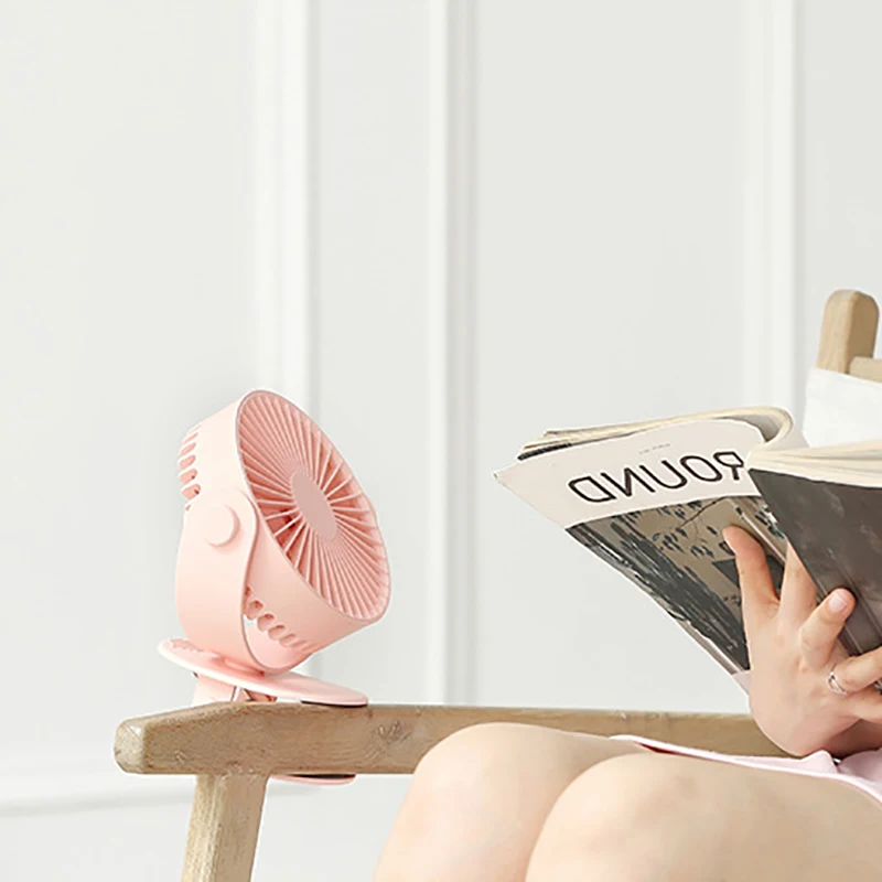 Мини бесшумный режим вентилятор перезаряжаемая Бесшумная 4 лезвия Детские