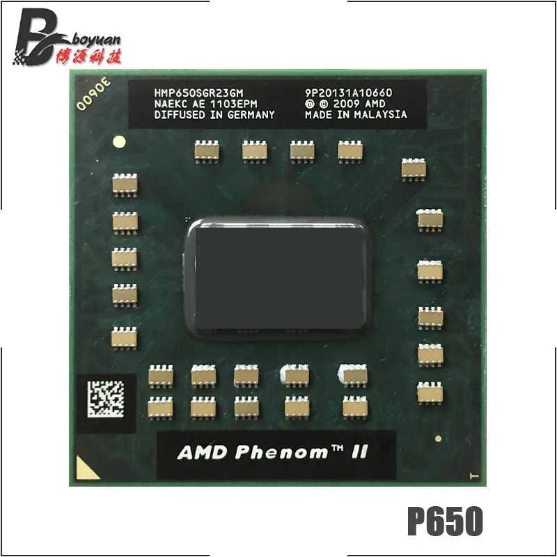 AMD Phenom II двухъядерный мобильный P650 2,6 ГГц двухъядерный нить Процессор процессор HMP650SGR23GM гнездо S1