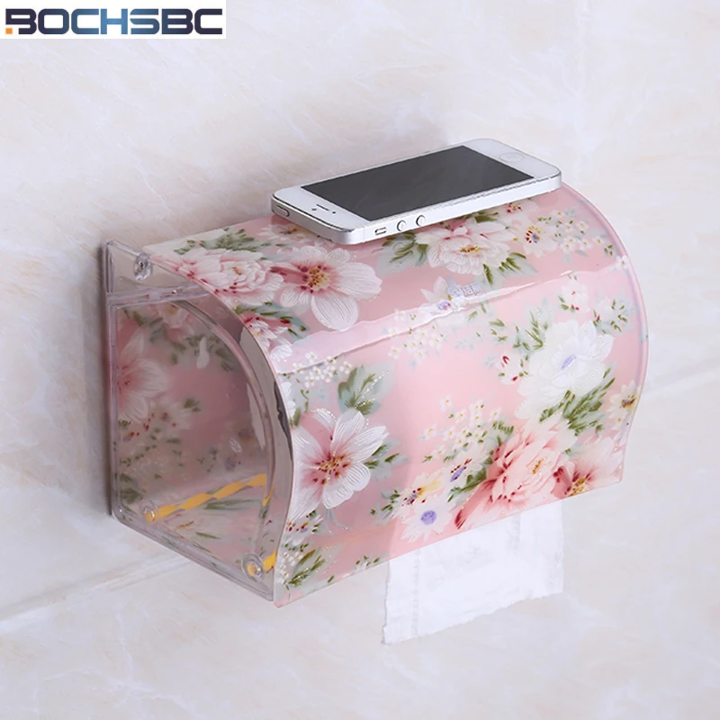 BOCHSBC держатель для туалетной бумаги пластиковый акриловый водонепроницаемый