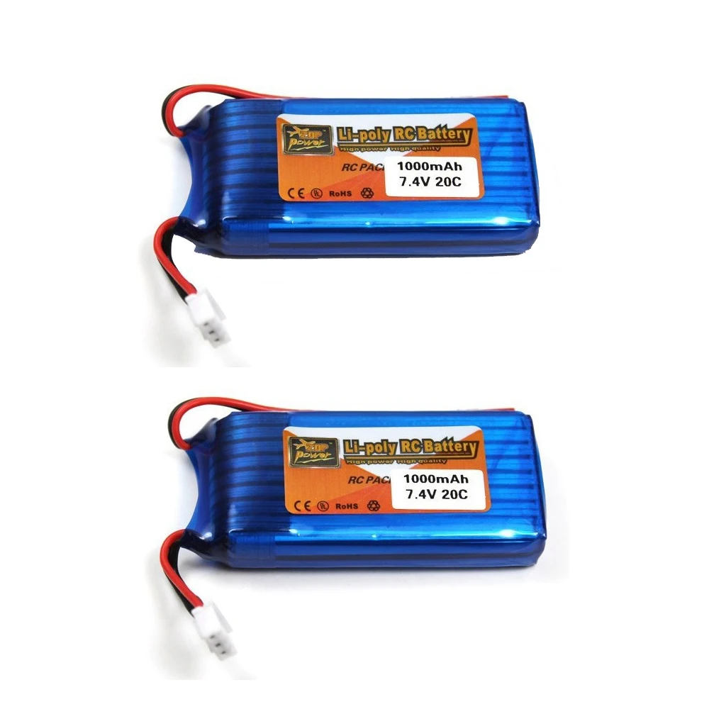 2 adet/grup WLtoys V912 icin 7 4 V 1000 mAh pil/WLtoys V262/WLtoys V353 pil Parcalari | Игрушки и хобби