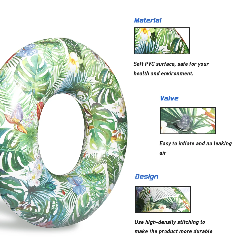Новинка 2019 гигантское надувное кольцо для плавания гавайская пальма кокосовое