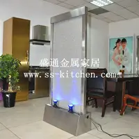High quality stainless steel water curtain/water fountain /falls/water features/floor water fountain
