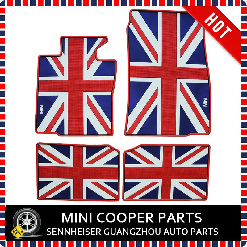 Новый коврик для ног из резинового материала Big Union Jack Style Mini Cooper Countryman S R60 (4