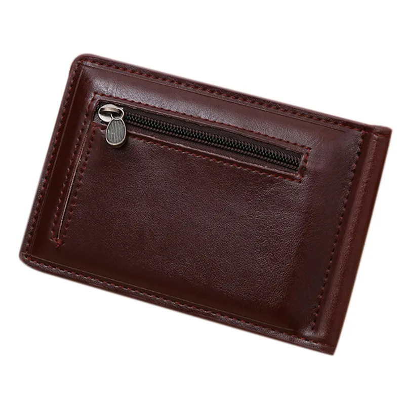 100% Высококачественный золотой брендовый мужской мини-кошелек на молнии для