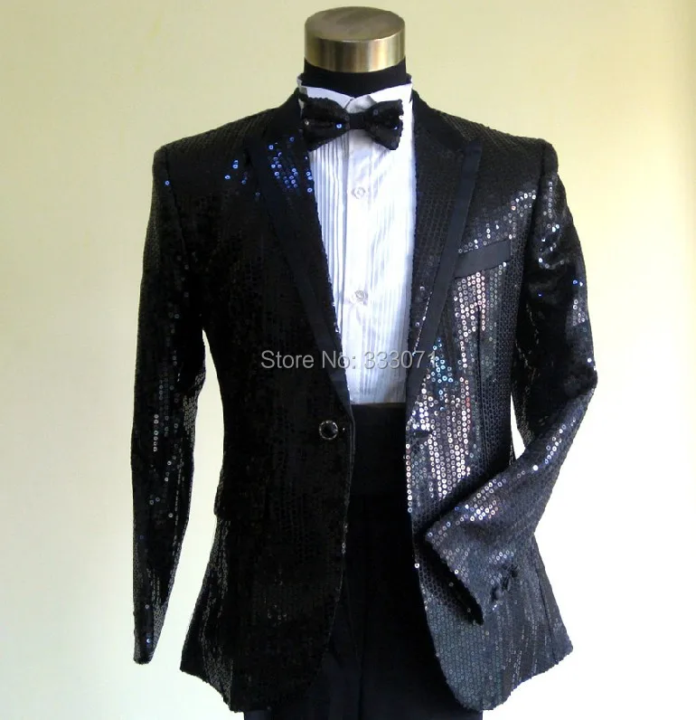 Смокинги для жениха с блестками на заказ белые черные золотые красные смокинги