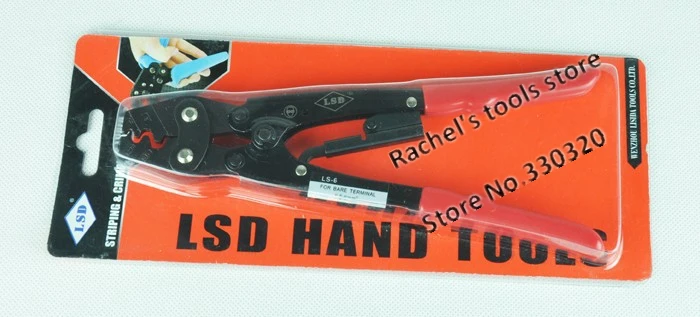 

LS-6 hand crimping pliers for bare terminal,non-insulated connector crimp tool 0.5-6mm2