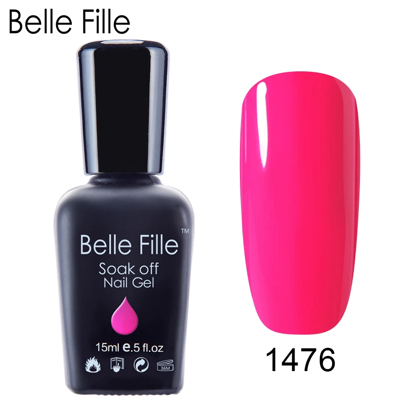 Belle Fille гель лак для ногтей винно красный растворимый нужен светодиодный Гель