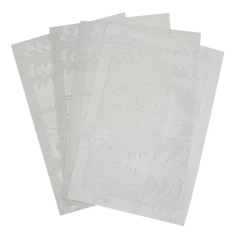 Набор из 8 ПВХ Предновогодние олень и дерева салфетки для столовой Настольная