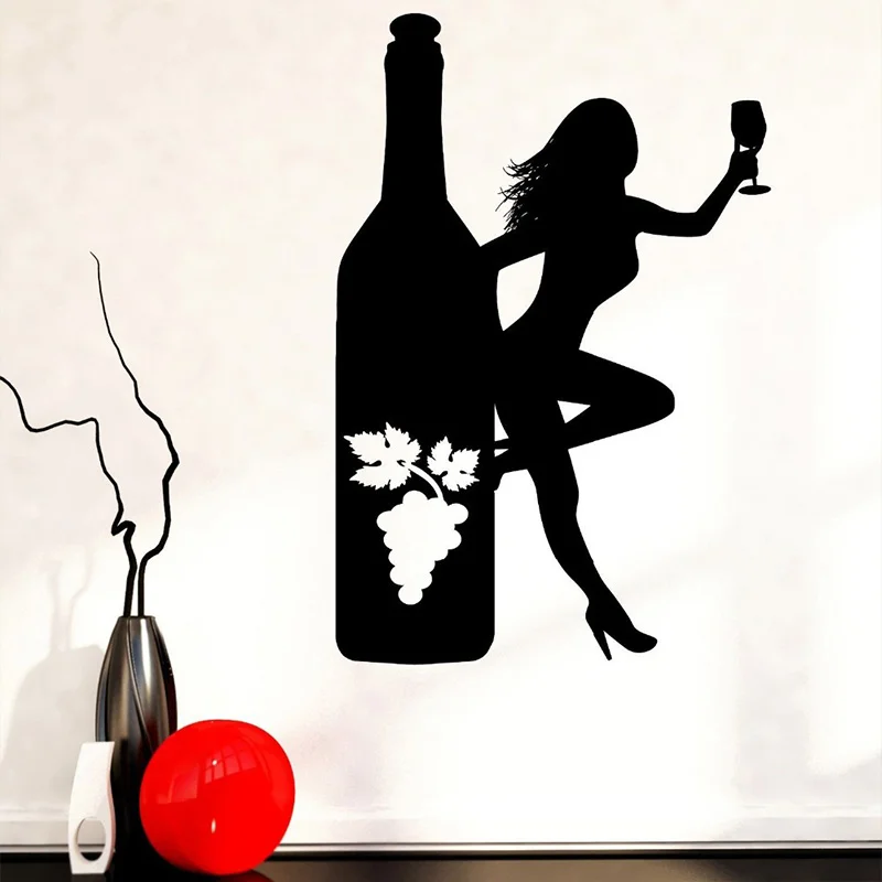 

Sexy Girl Club Sticker naked Decal Muurstickers Posters Vinyl Wall Decals Pegatina Quadro Parede Decor Mural Sexy Girl Sticker