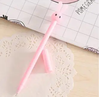 Розовый 1 шт. канцелярские принадлежности мультфильм милый Kawaii кролик ручка креативная Школа Офис поставка гелевая ручка подарок ручки кролик сладкий прекрасный - Цвет: Розовый