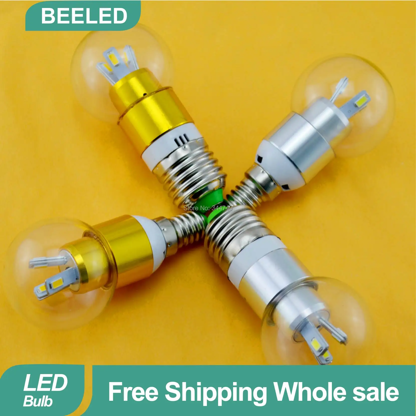 2PCS/lot E27 led bulb lamp 220v 3W bubble ball free shipping GU10 B22 e14 light home lighting china post | Лампы и освещение