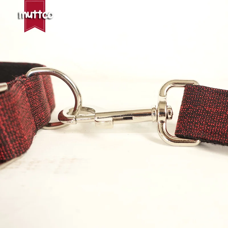 MUTTCO retailing handsome bow-knot dog collar THE RED SUIT unique design bow tie collars and leashes set 5 sizes UDC006 | Дом и сад