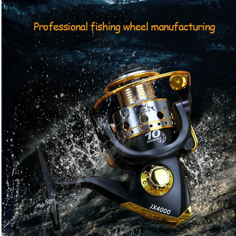 Winter fishing reel 1000-7000 10BB 5.1:1 Gear ratio Wooden handle metal Fishing Reels Spinning Reel | Спорт и развлечения