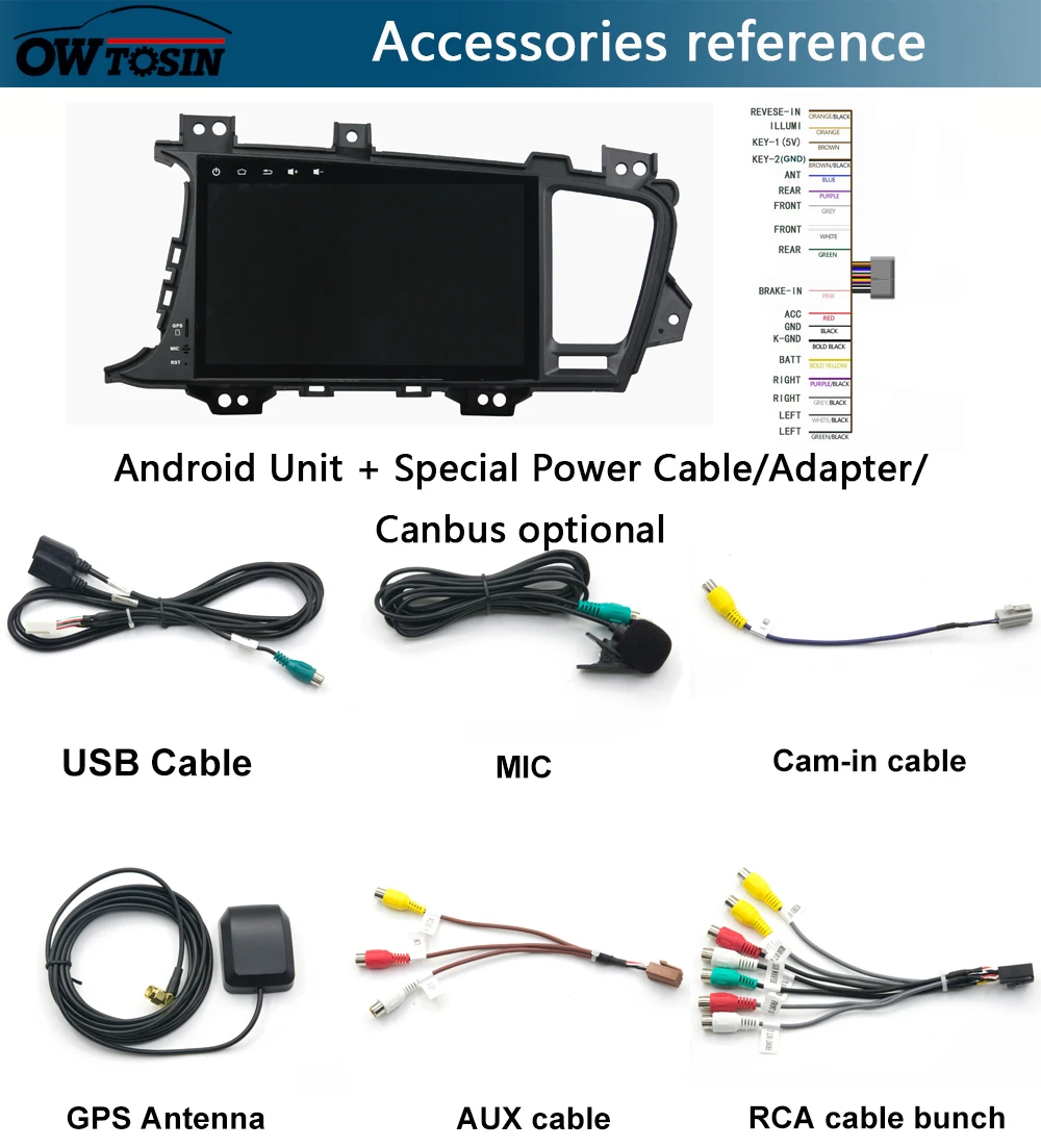 " ips Android 9,0 8 ядерный 4G+ 64G Автомобильный мультимедийный плеер для KIA Optima K5 2010 2011 2012 2013 gps Радио Parrot BT DSP