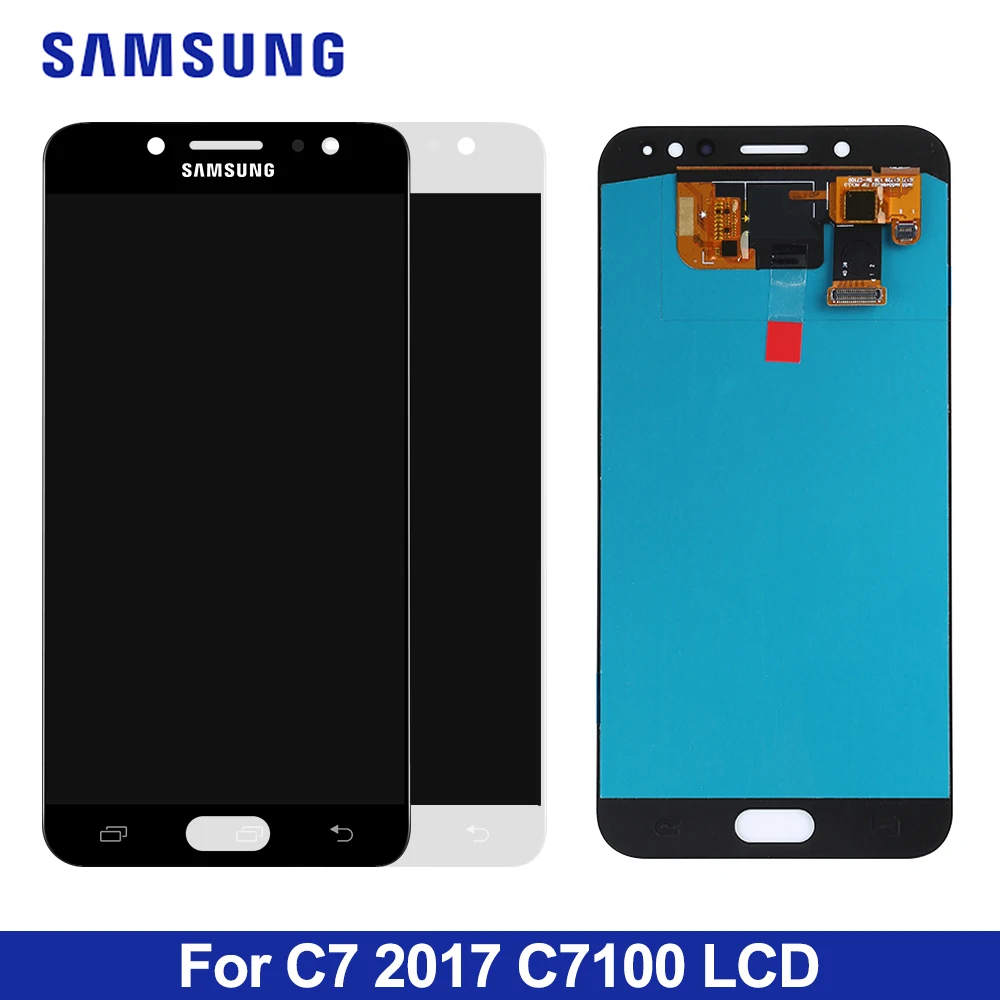 5," C8 lcd для samsung Galaxy C7 C8 C7100 C710 lcd дисплей кодирующий преобразователь сенсорного экрана в сборе Замена lcd для C710F/DS экран