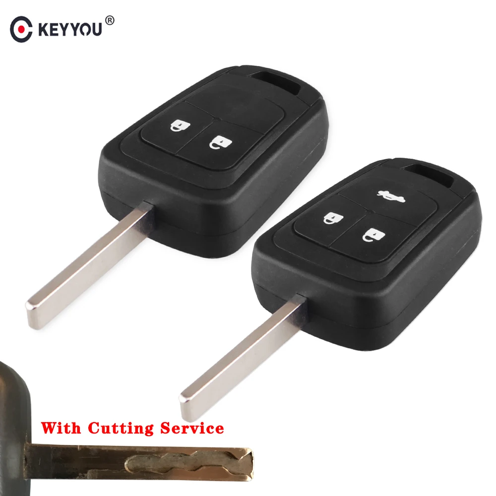 Ключ KEYYOU Cut/Uncut Blade 2/3 Кнопка HU100 дистанционный Автомобильный ключ оболочка для