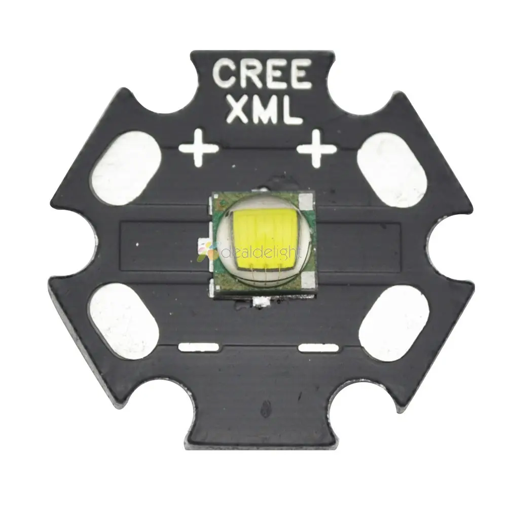 Монолитный CREE XM L T6 Белый 10 Вт светодиодный излучатель лампа установленная на
