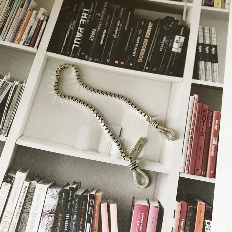 

DAIWUJAN 925 Sterling Silver 3 or 4mm Vintage Box Chain Buckle Bracelet Retro Silver Ins Trendy Chic Bracelets For Women Jewelry