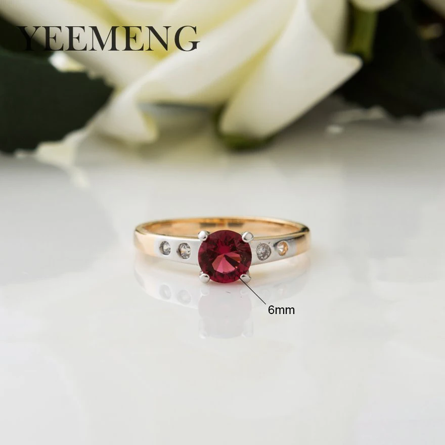 YEEMENG, модное дизайнерское кольцо, квадратные циркониевые кольца для женщин, ювелирные изделия, свадебный подарок на помолвку, Роскошные инкрустированные каменные кольца