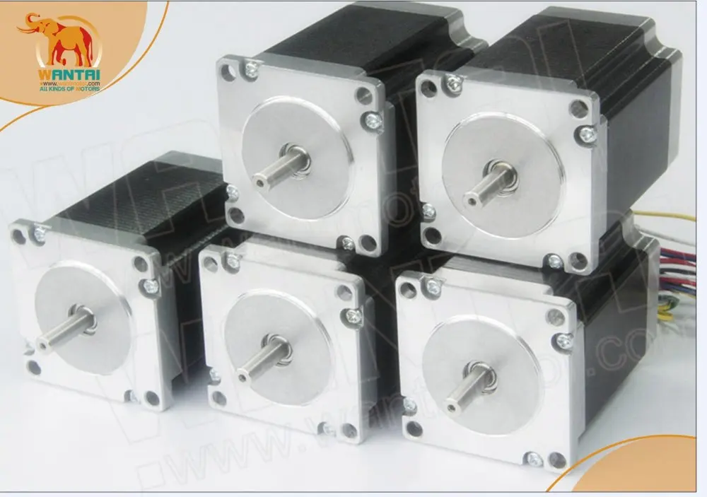 WANTAI 5 шт. NEMA23 шаговый двигатель 270OZ-IN 3A 6 ведущих проводов 2 фазы CNC мельница и резка