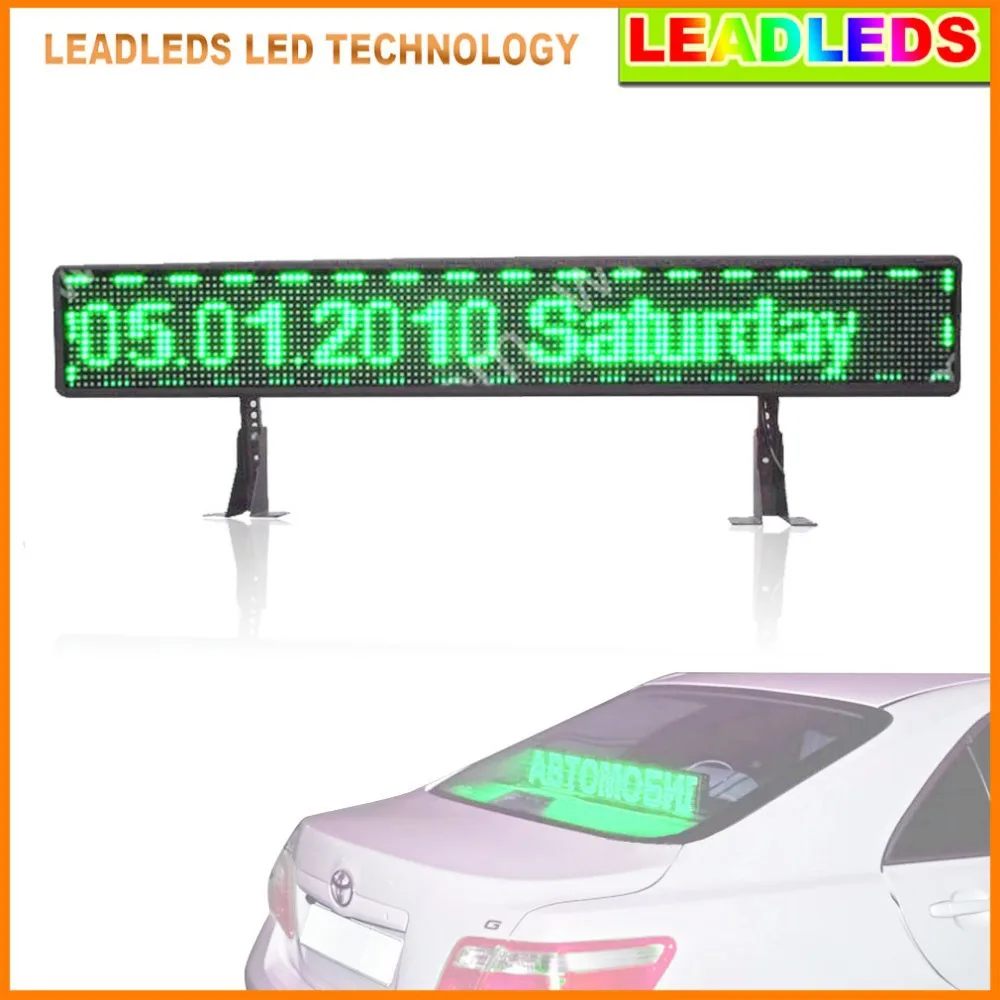 Светодиодный дисплей для автомобиля Green taxi P6 12 В SMD USB вход логотип