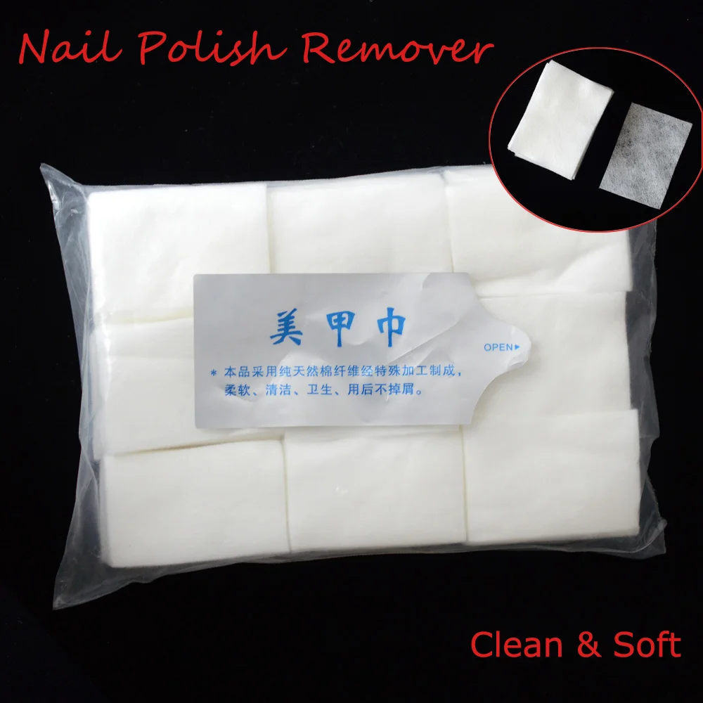 1 упаковка инструментов для ногтей салфетки удаления лака ватные маникюра чистые