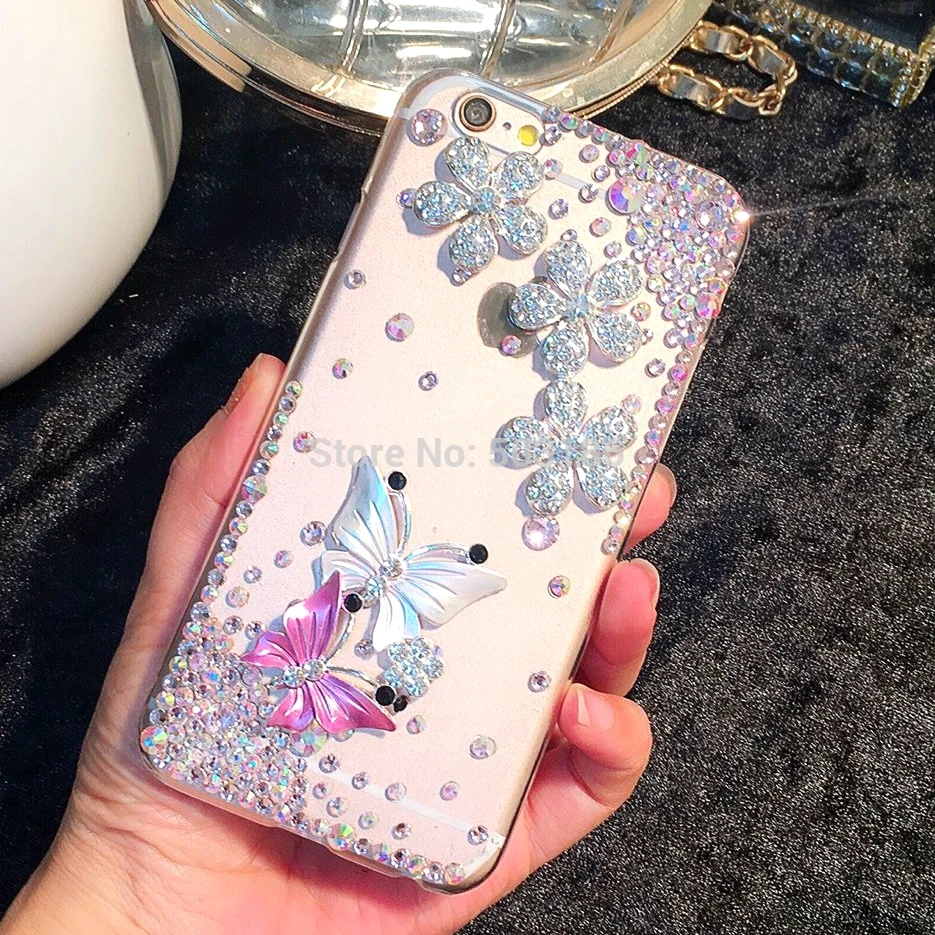 Чехол с бабочками и стразами для Asus ZenFone 3 4 Ultra Laser Max Deluxe GO Zoom Selfie Pro Live AR V | Мобильные