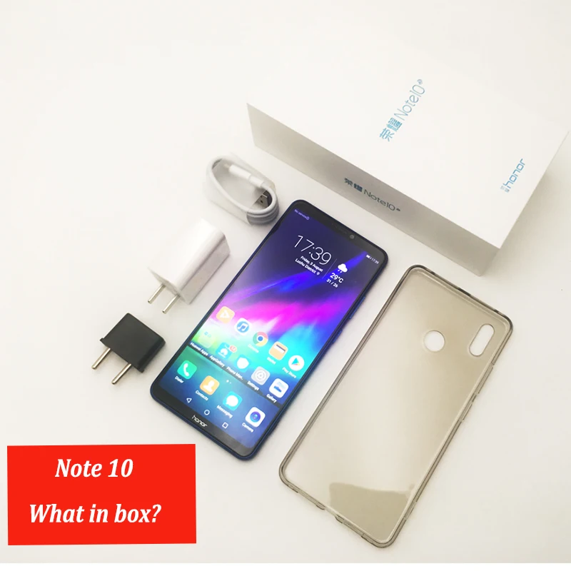 Honor Note 10 две sim карты 6 95 дюймов Android 8 1 отпечаток пальца ID NFC 5000 мАч батарея Kirin 970
