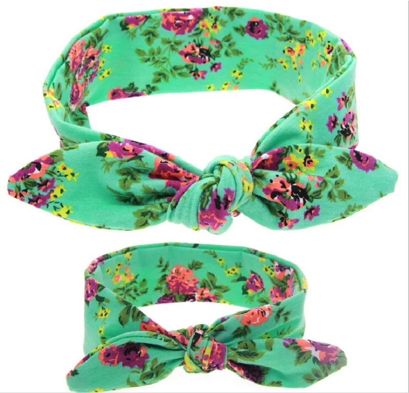 1 комплект повязка на голову с тюрбаном для мамы и меня топом узелком модная