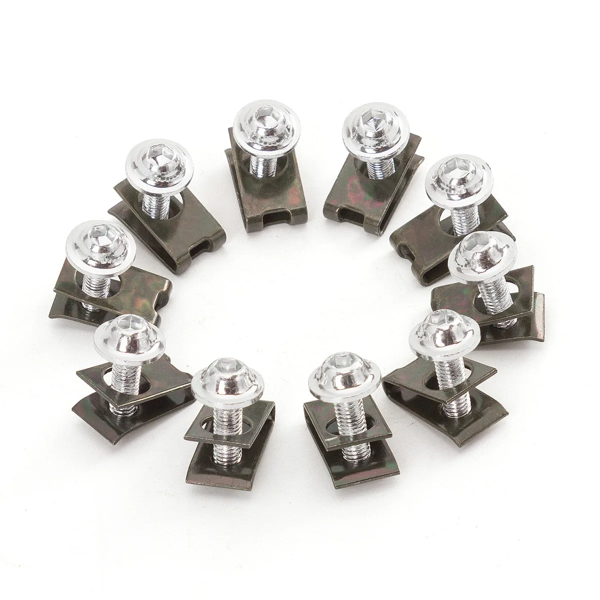 Болт 5 мм 10 шт. крепеж для мотоцикла обтекатель винт корпус болты универсальные