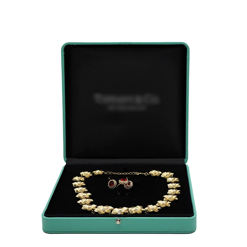 PU leather Peppermint Green jewelry organizer box Ring/pendant/bangle/jewelry set/bracelet Christmas gift box. |