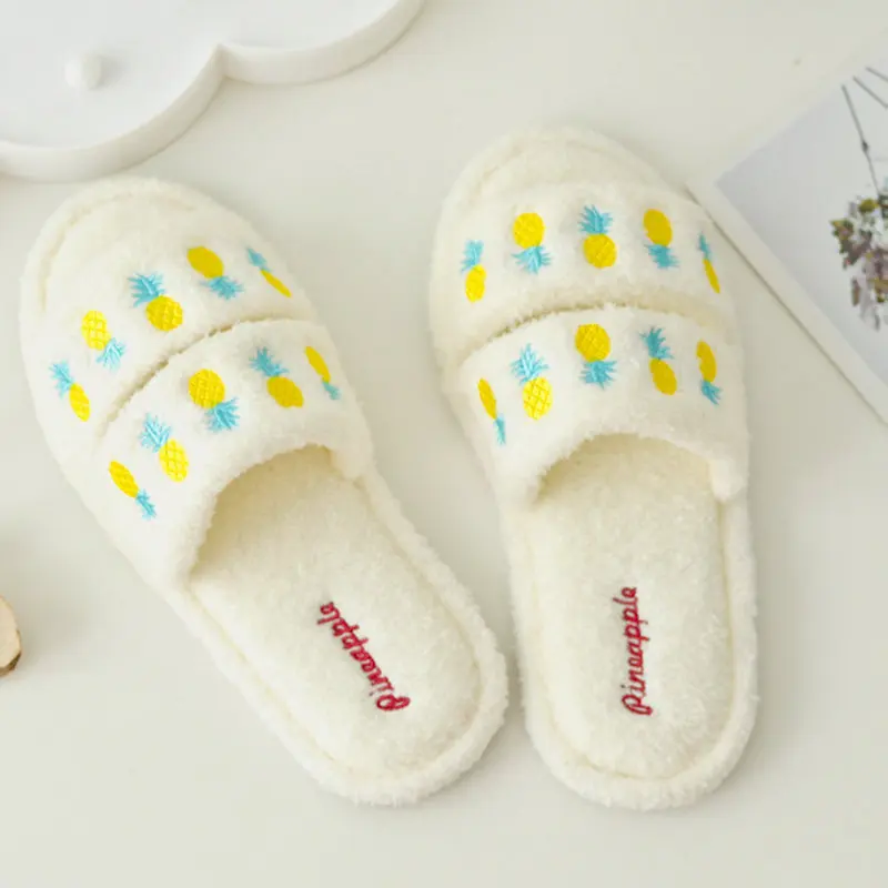

Autumn Wnter Cartoon Cotton Women Slippers Household Female Shoes Indoor Fish Mouth Indoor Adult Guest Shoes