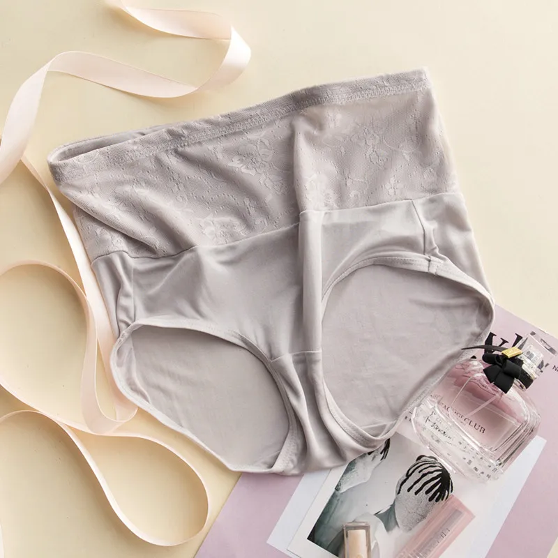 Нижнее белье женское из натурального шелка с завышенной талией 100%|ladies underwear|lace